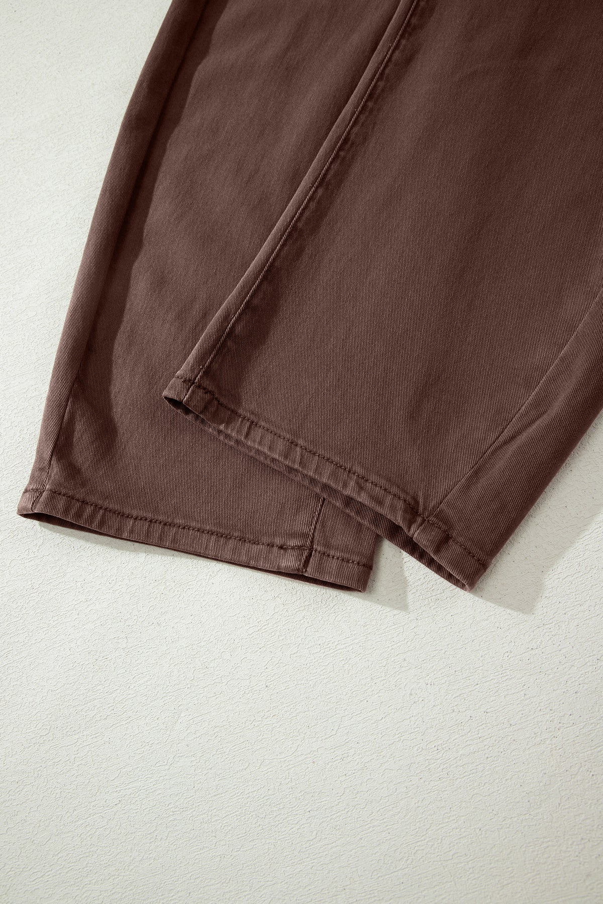Midrise Relaxed Barrel (Coffee) w/Front Patch Pockets