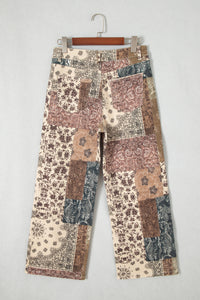 Boho & On The Go Printed Patchwork Jeans