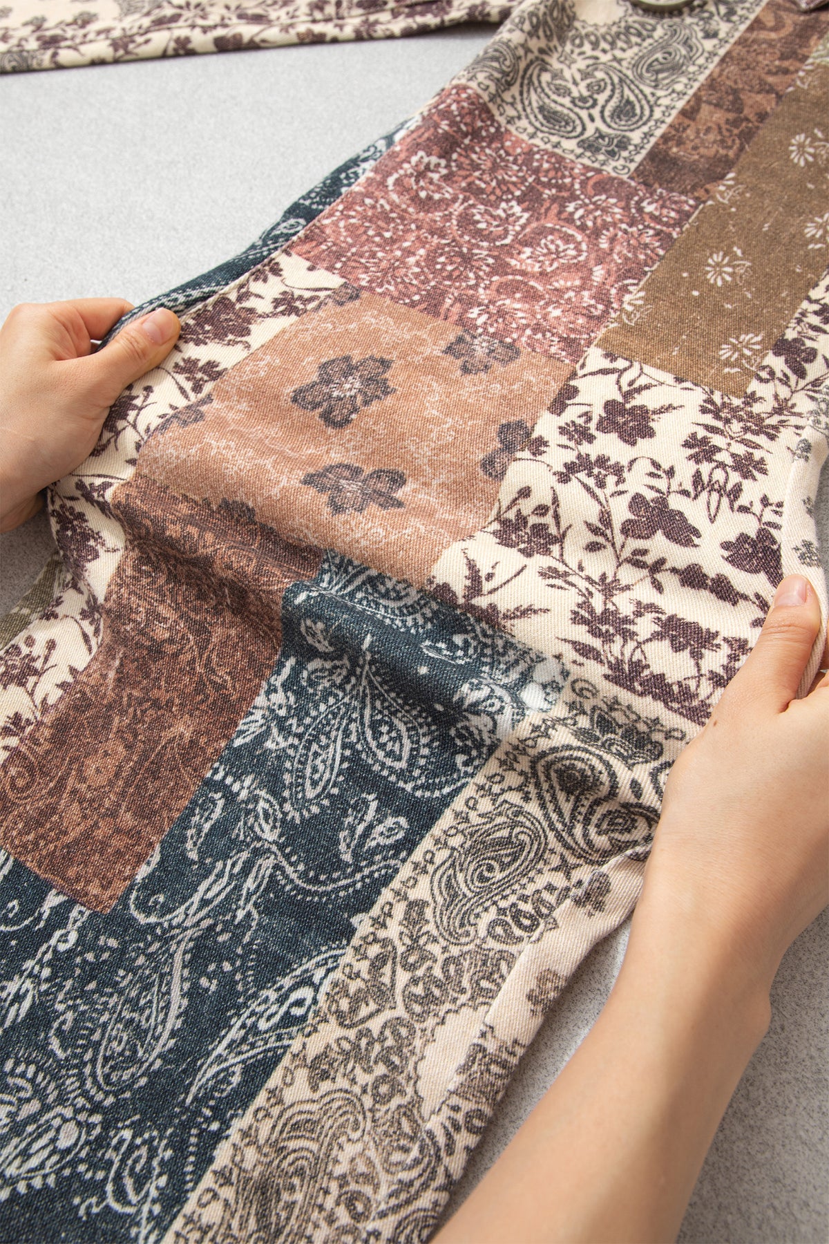 Boho & On The Go Printed Patchwork Jeans