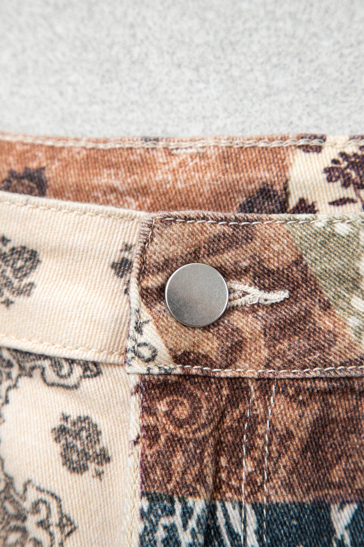 Boho & On The Go Printed Patchwork Jeans