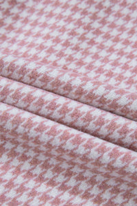 Textured Patchwork (Pink) Loose-Fitting Jacket