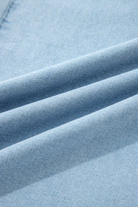 Jackie (Light) Elastic-Waist Ruffled Wide-Leg Denim Jeans