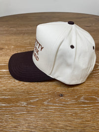 Embroidered (Brown) Too Pretty To Work This Hard Snapback Hat