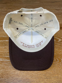 Embroidered (Brown) Too Pretty To Work This Hard Snapback Hat