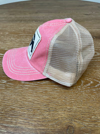 Mama Bear (Coral) Canvas Patch Snapback Hat