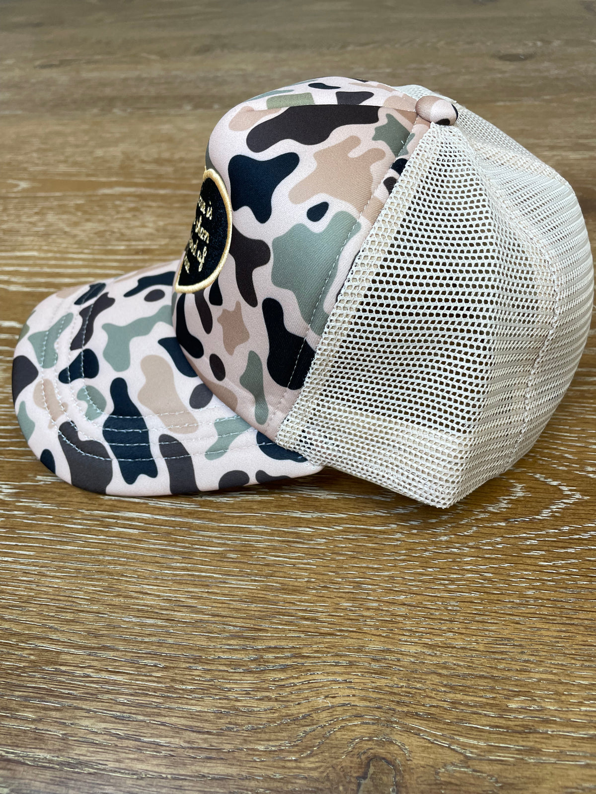 Patch (Camo) God's Love is Greater Snapback Hat