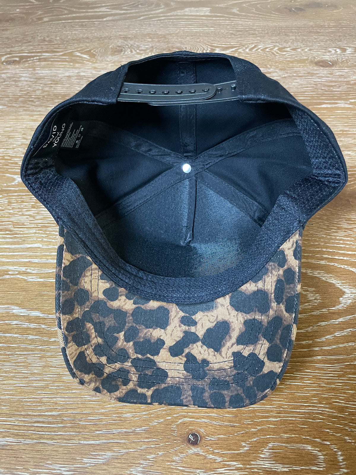Embroidered (Black & Brown) Howdy Darlin' Patch Leopard Print Bill Snapback Hat