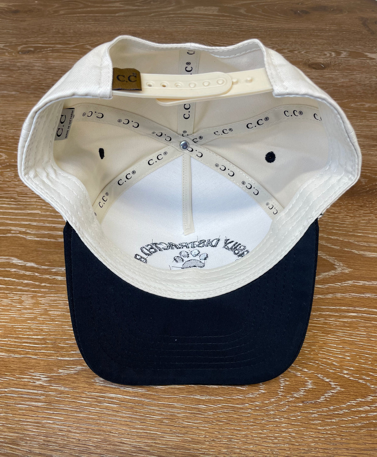Embroidered (Tan & Black) Easily Distracted By Dogs Snapback Hat
