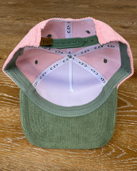 Printed (Pink & Sage) Expensive & Difficult Two-Tone Snapback Hat