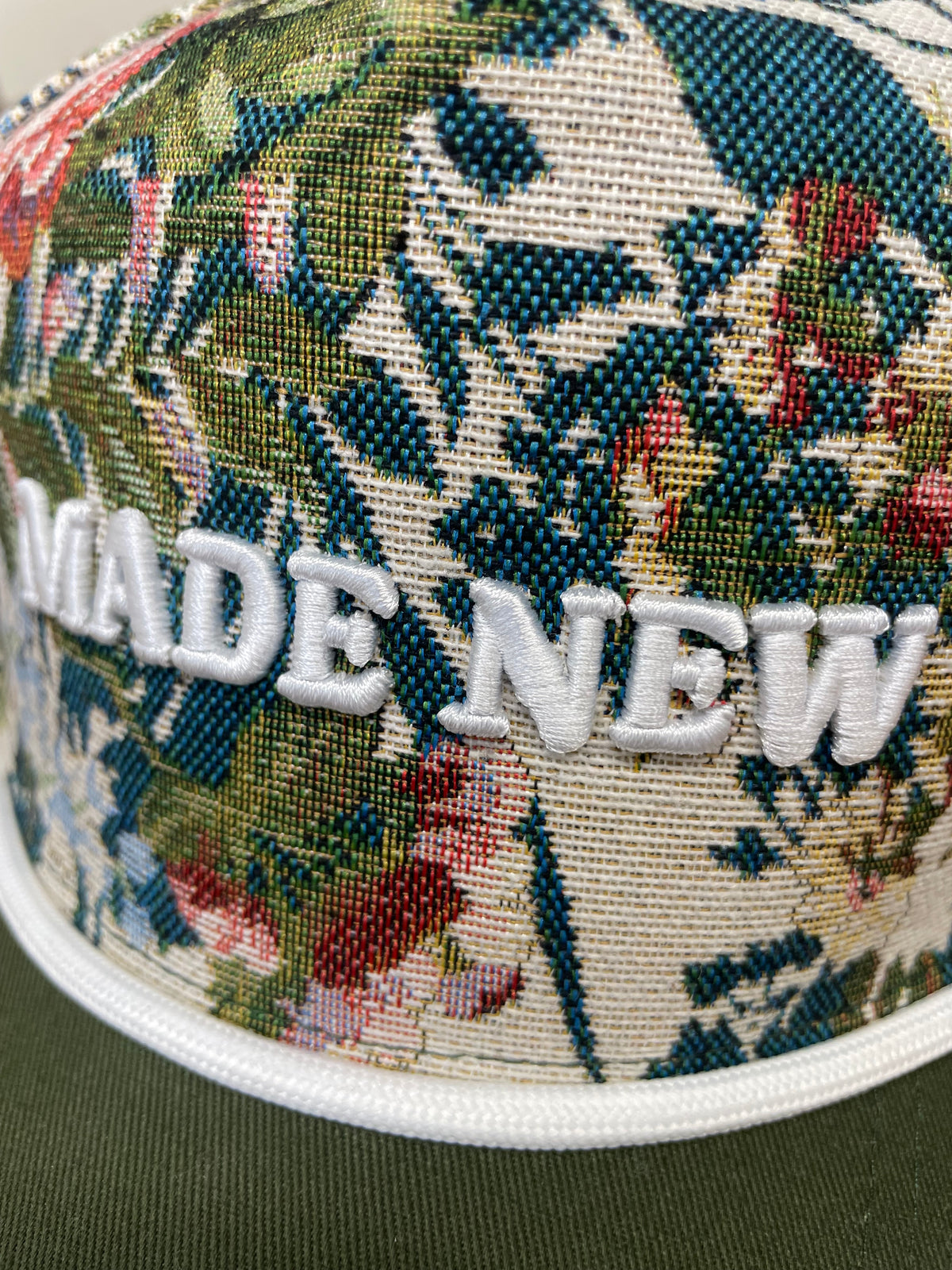 Embroidered (Floral) Made New Ribbed Snapback Hat