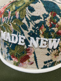 Embroidered (Floral) Made New Ribbed Snapback Hat