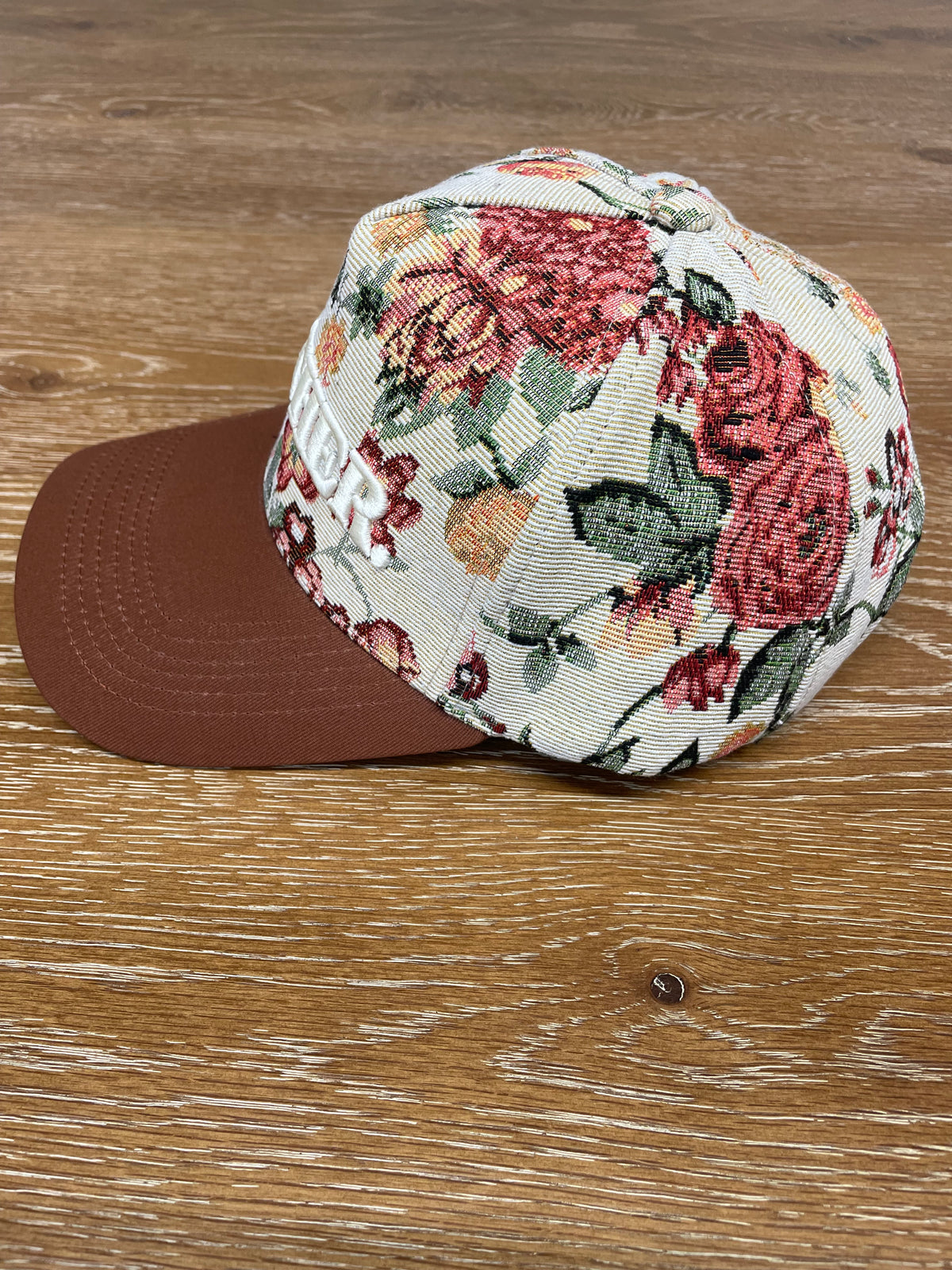 Embroidered (Floral) Mother Ribbed Snapback Hat