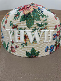 Embroidered (Floral) YHWH Ribbed Snapback Hat