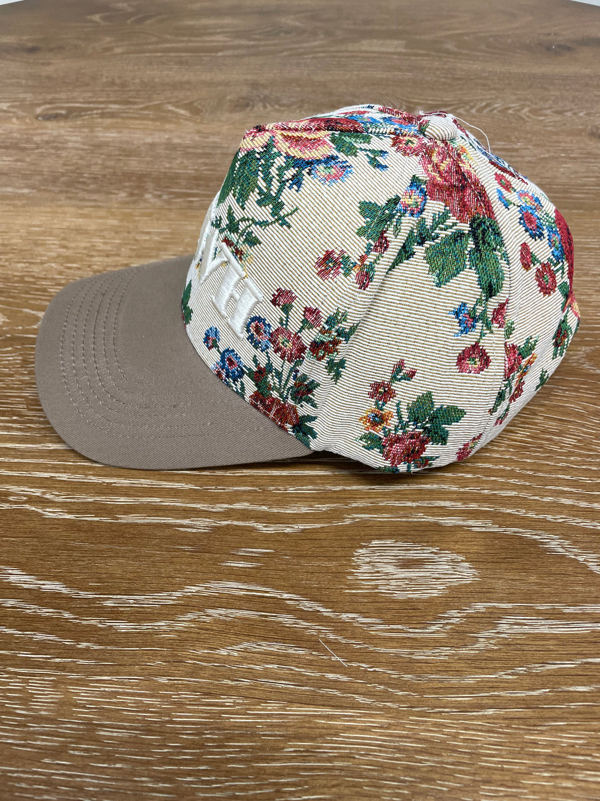 Embroidered (Floral) YHWH Ribbed Snapback Hat