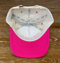 Embroidered (Hot Pink) Too Pretty To Work This Hard Snapback Hat