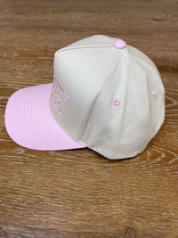 Embroidered (Light Pink) Too Pretty To Work This Hard Snapback Hat
