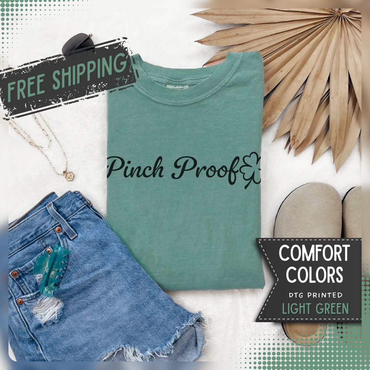 Pinch Proof - Comfort Colors | Trendy Women's and Men's T-Shirt. Direct to Garment. Printed & Shipped in the USA. Unisex Sizes.