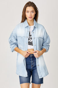 Oversized Soft Denim RISEN Shacket