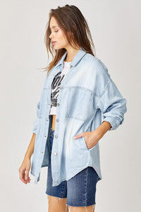 Oversized Soft Denim RISEN Shacket