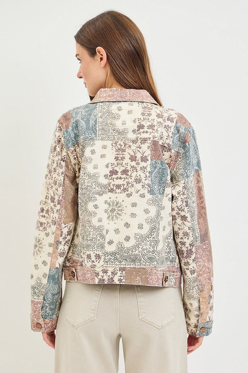 Delilah RISEN Patchwork Denim Jacket