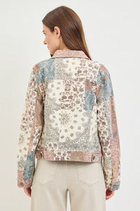 Delilah RISEN Patchwork Denim Jacket