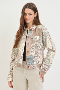 Delilah RISEN Patchwork Denim Jacket