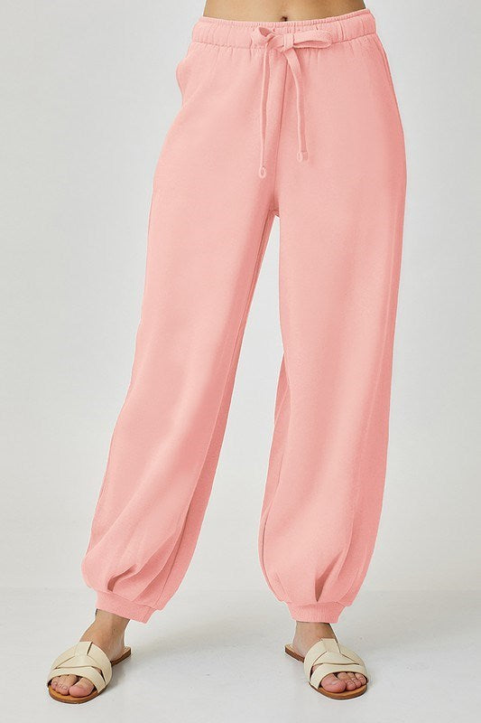 Ayva Slouchy Jogger Blush Pink RISEN Pants