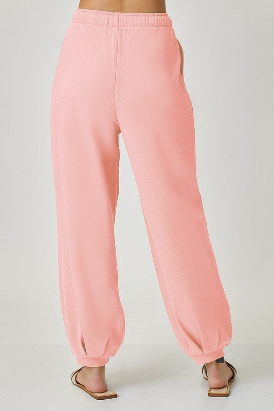 Ayva Slouchy Jogger Blush Pink RISEN Pants