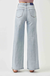 Jessica High-Rise Wide Flare RISEN Light Blue Jeans