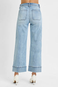 Natalie High Rise Crop Wide-Leg RISEN Jeans