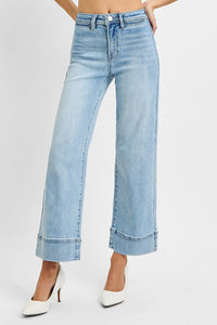 Natalie High Rise Crop Wide-Leg RISEN Jeans