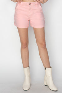 Charlotte RISEN High Rise (Pink) Jean Shorts