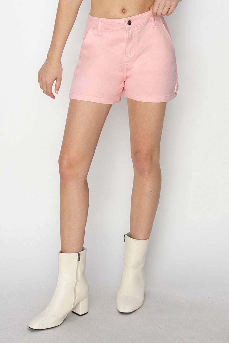 Charlotte RISEN High Rise (Pink) Jean Shorts