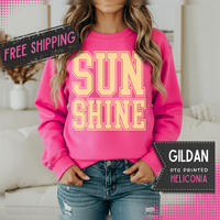 Sunshine – Gildan Heavy Blend | Trendy Women’s Soft Sweatshirt. Direct to Garment. Printed & Shipped in the USA. Unisex Sizes.