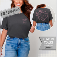 You Are So Loved, Christian Faith - Front & Back Printed - Comfort Colors | Trendy Women's T-Shirt. Direct to Garment. Printed & Shipped in the USA. Unisex Sizes.