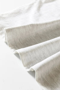 Light Ash 95% Cotton Puff Sleeve Top