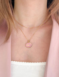 "WWJD" What Would Jesus Do - Pink Necklace Set