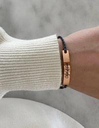 Woven "Child of God" Bracelet - Black