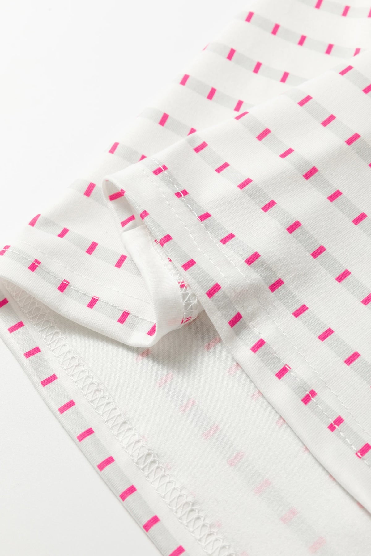 Rose Stripe Raglan Patchwork Long Sleeve Tee