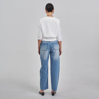 Jaclyn (Ivory) 3/4 Sleeve 94% Cotton Top