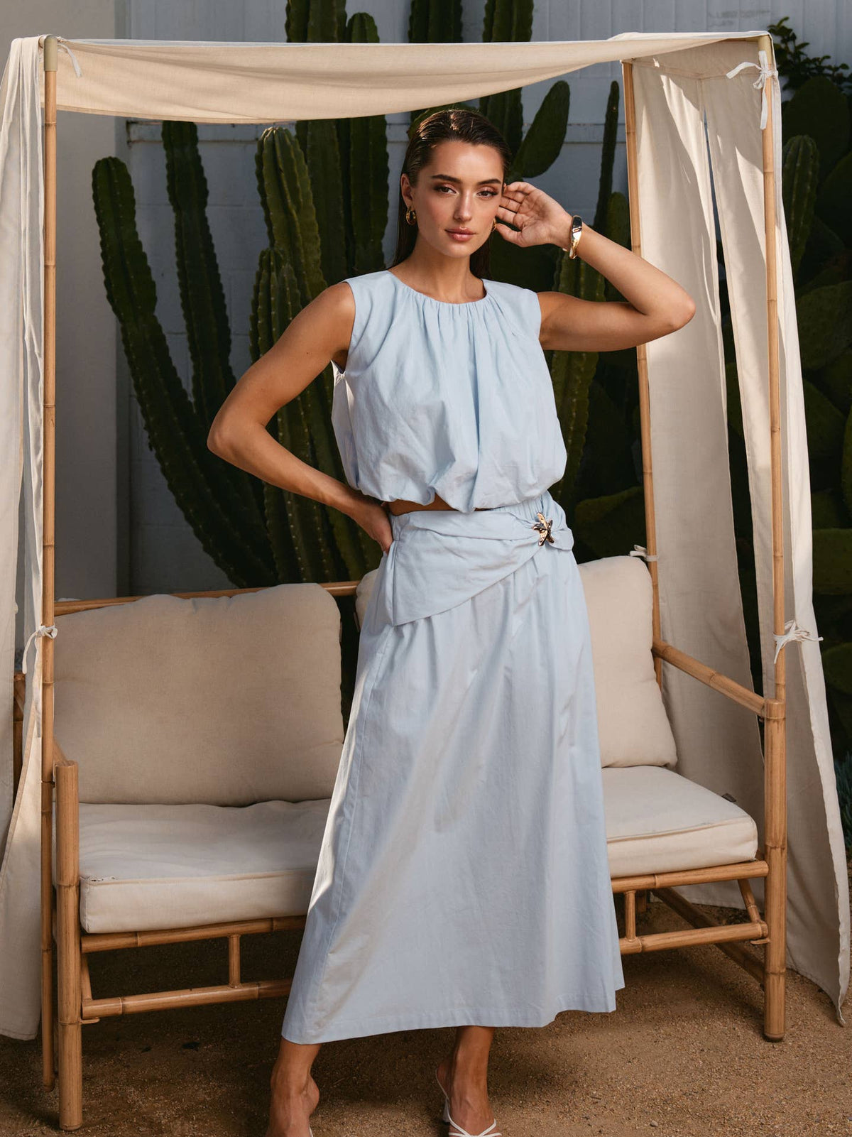 Starfish Bubble Top & Skirt Set (100% Cotton)