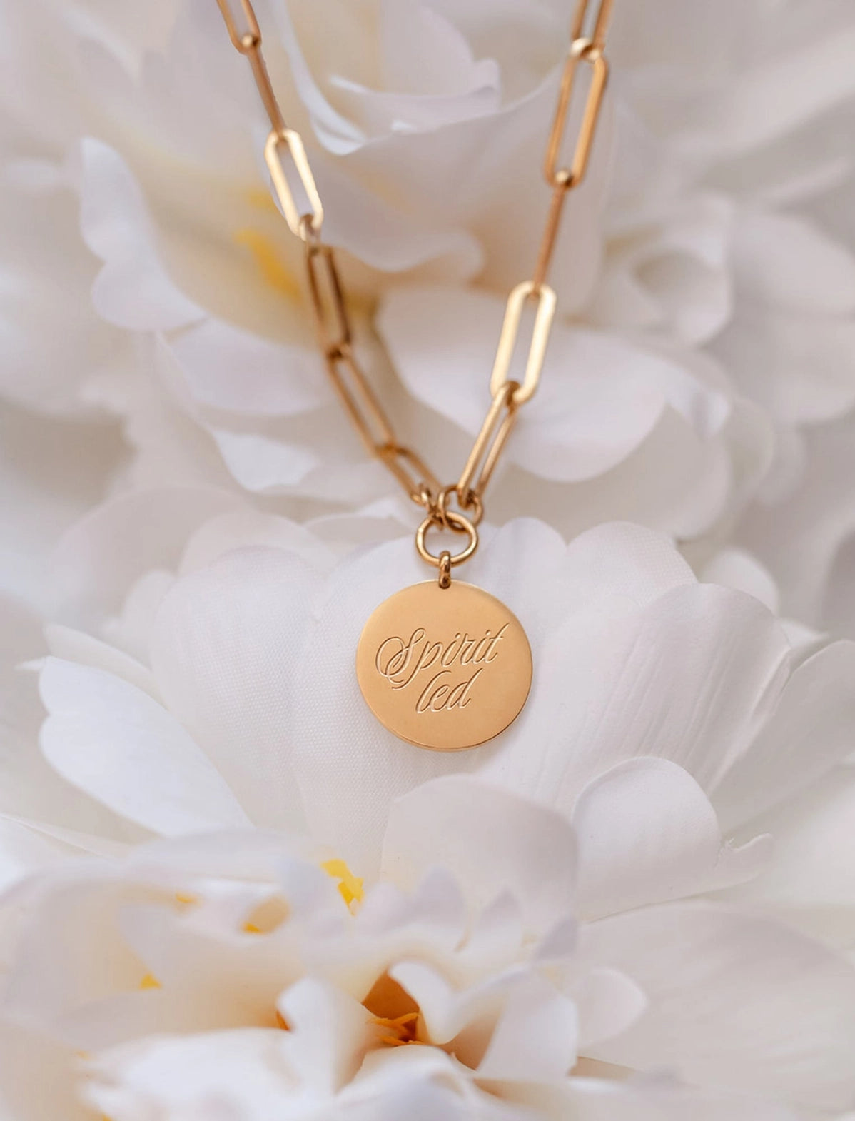 Necklace: Spirit Led - 18Kk Yellow Gold Plated