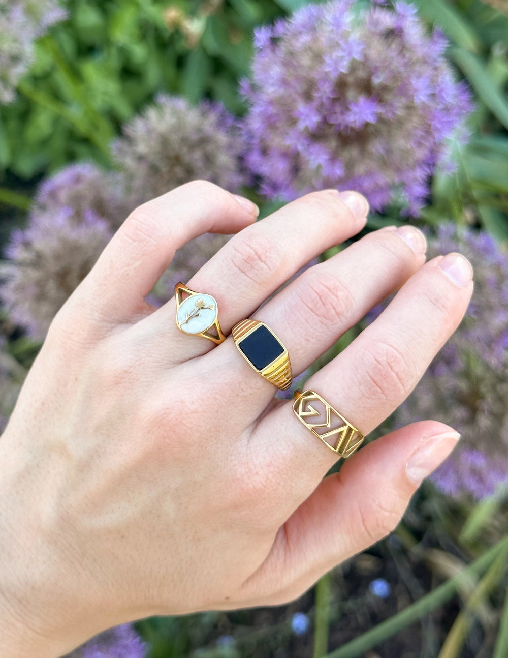 "God is Greater…Highs Lows" Gold-Colored Ring