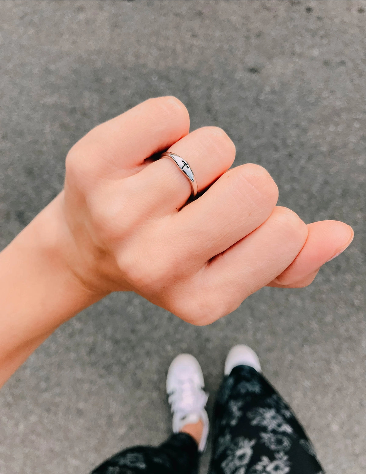 "Promise" Silver-Colored Promise Ring