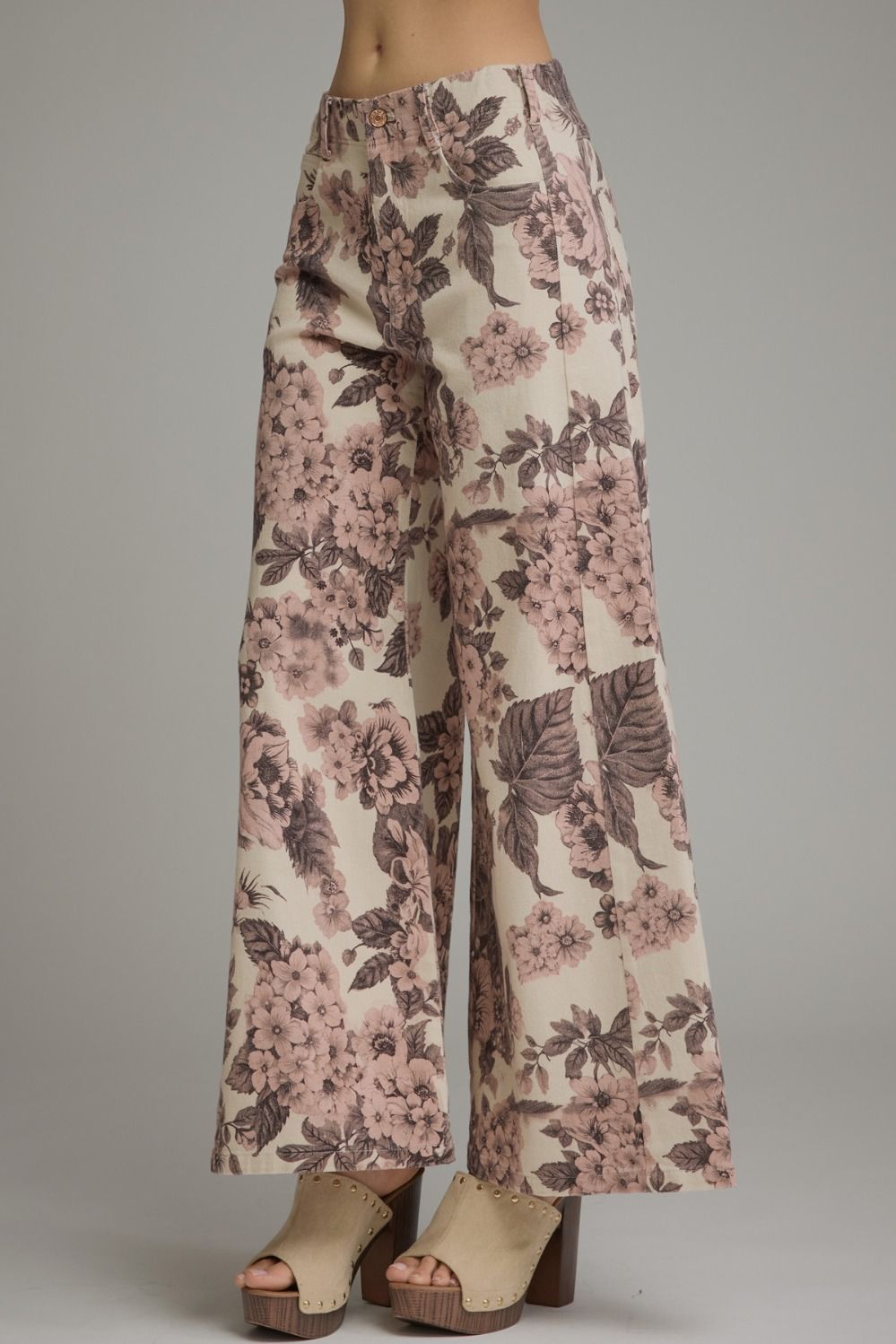 Rosalie Floral Wide-Leg Jeans