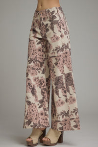 Rosalie Floral Wide-Leg Jeans