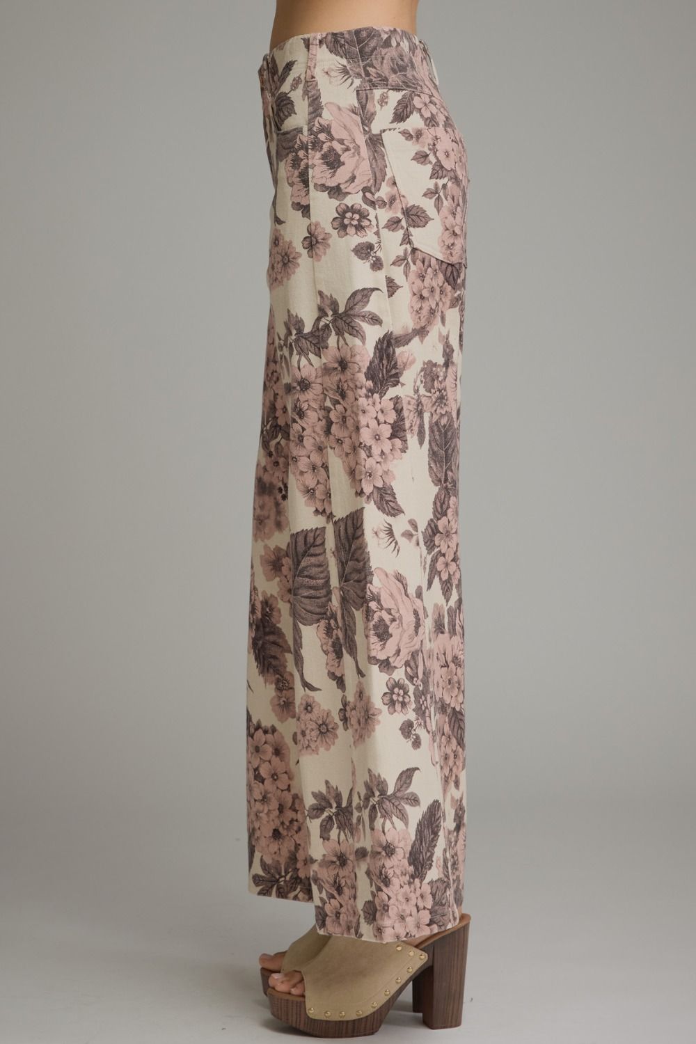 Rosalie Floral Wide-Leg Jeans