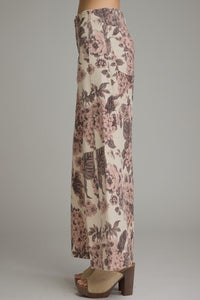 Rosalie Floral Wide-Leg Jeans