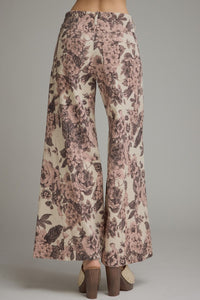 Rosalie Floral Wide-Leg Jeans