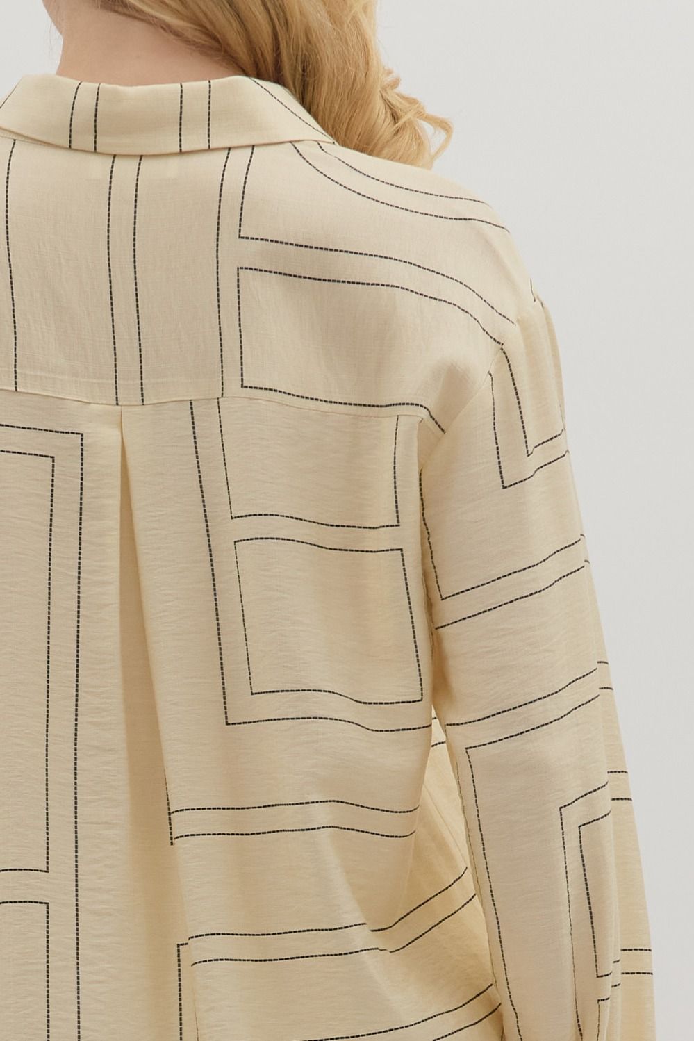 The Weekender - Abstract Pattern Long Sleeve Top
